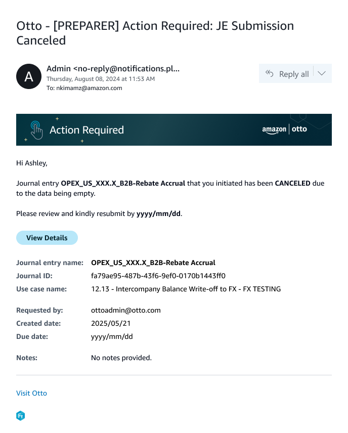 First action-required email draft with annotations highlighting text-heavy content and an unclear next action.