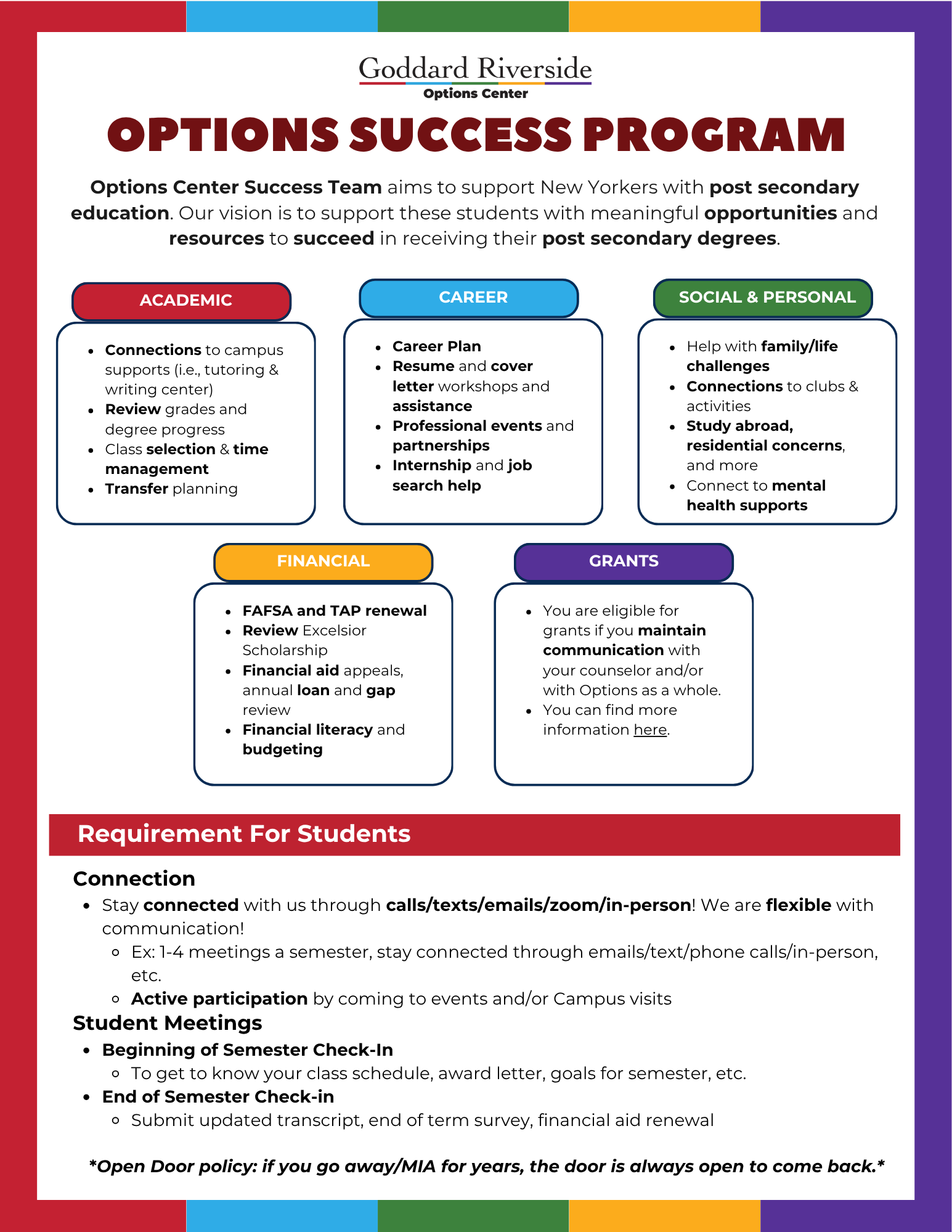 Success Program Flyer